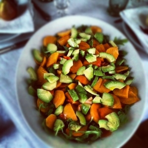persimmon avocado salad