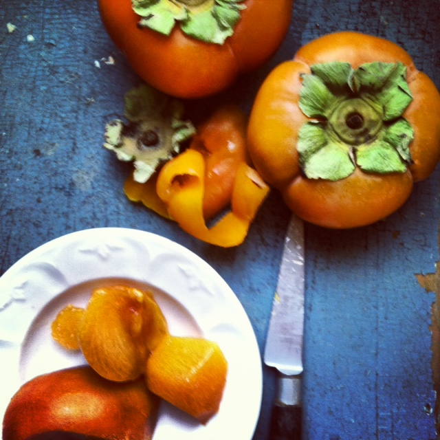persimmons
