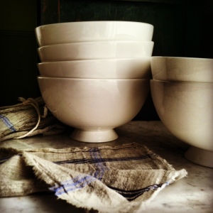 bowls and linen