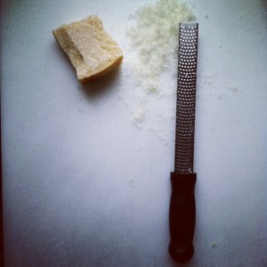 micro grater with parmesan