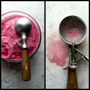 sherbet and scoop