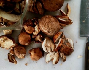 chopped mushrooms