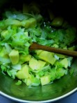cooking leeks and potatoes